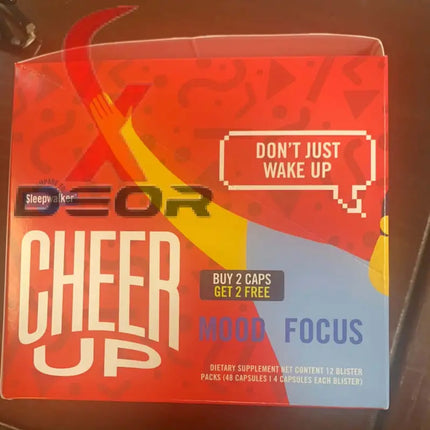 Cheerup Original Sleep Walker Formula box with 48 capsules for mood enhancement and focus improvement.