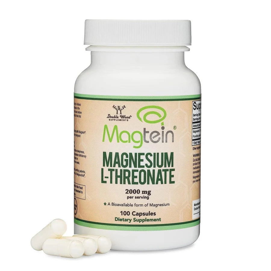 Magnesium L-Threonate (Magtein) 2000mg 100 Caps Authentic