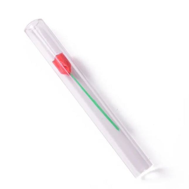 Love Roses Double Wall Thick Hydro Glass Tube – 25pcs (1 Box) Premium Glass Display Roses