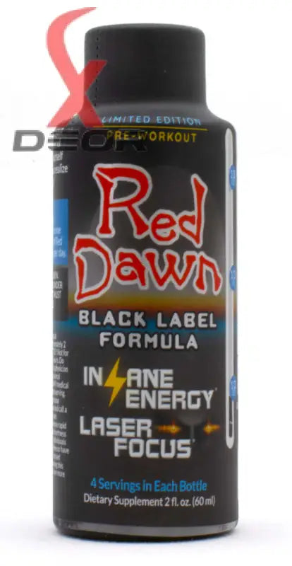 Red Dawn Black Label Formula 2oz 4 Serving Per Bottle Shot 2 Bottles.