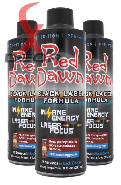 Red Dawn Black Label Formula 8oz Bottle 16 Serving 3 Bottles - XDeor