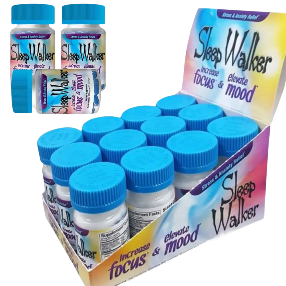 Red Dawn Sleep Walker Mood Enhancer Full Box 12 Bottles of 20 Capsule - XDeor