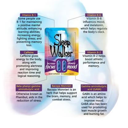 Red Dawn Sleep Walker Mood Enhancer Full Box 12 Bottles of 20 Capsule - XDeor