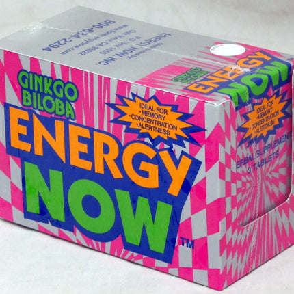 Energy Now Ginkgo Biloba — Herbal Weight / Energy Supplement | Full Box (24 Packs × 3 Tablets)