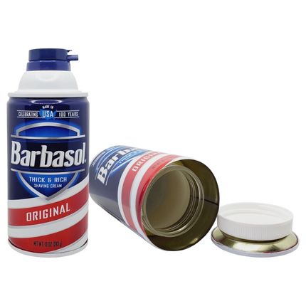 Barbasol Secret Diversion Stash Safe – Realistic Hidden Can for Cash & Jewelry