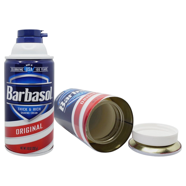 Barbasol Secret Diversion Stash Safe – Realistic Hidden Can for Cash & Jewelry