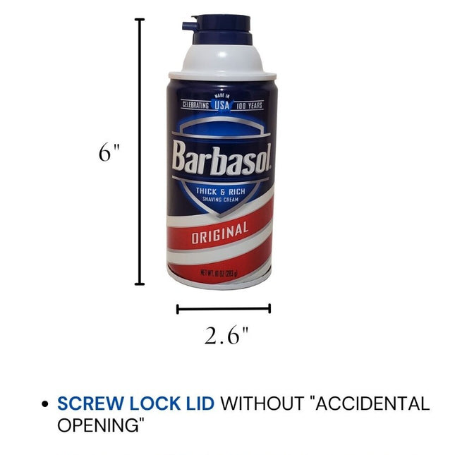 Barbasol Secret Diversion Stash Safe – Realistic Hidden Can for Cash & Jewelry