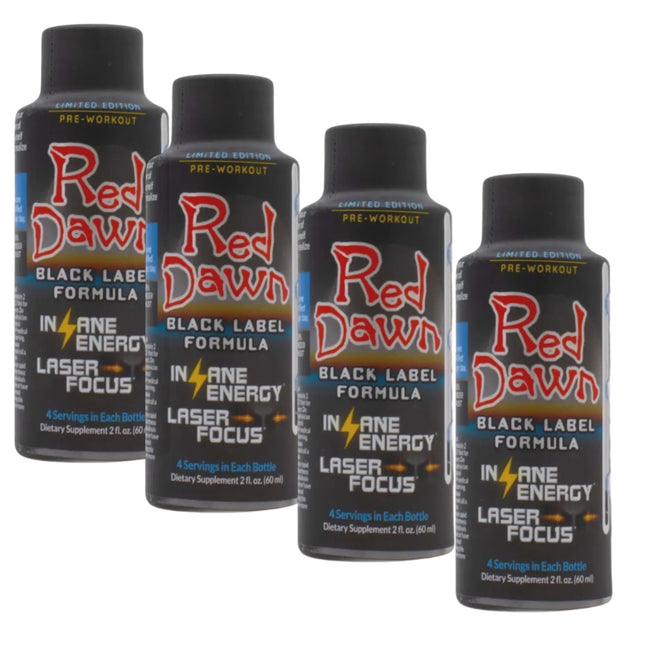 Red Dawn Black Label 2oz 6-Pack | Strong Energy & Focus Shots