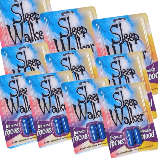 Sleep Walker 20 Capsules Blister Pack Focus & Mood Optimizer - 10 Pack OF 2CT - XDeor