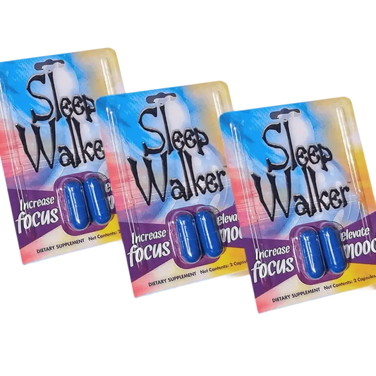 Sleep Walker 30 Capsules Pack Focus & Mood Optimizer Blister - 15 Pack OF 2CT - XDeor