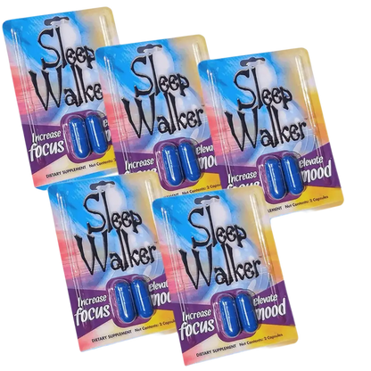 Sleep Walker Capsules Focus & Mood Optimizer Blister - 24 Pack of 2CT Full Box - XDeor