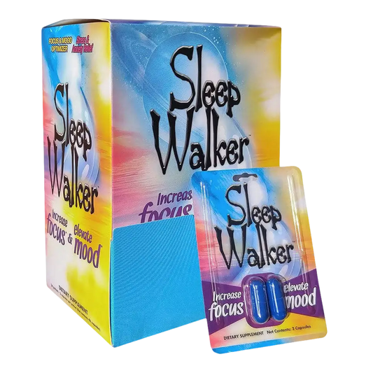 Sleep Walker Capsules Focus & Mood Optimizer Blister - 24 Pack of 2CT Full Box - XDeor