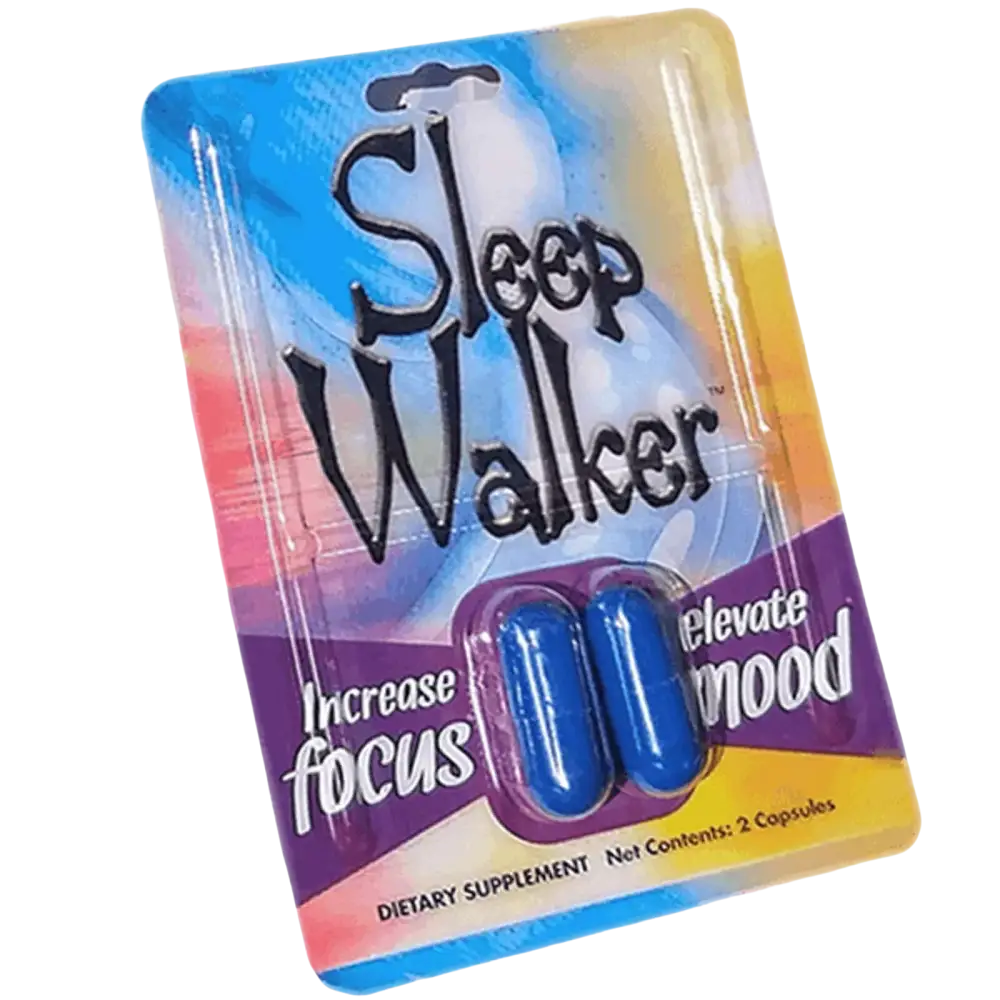 Sleep Walker Capsules Focus & Mood Optimizer Blister - 24 Pack of 2CT Full Box - XDeor