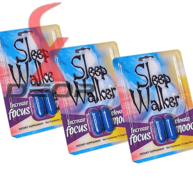 Sleep Walker Capsules Focus & Mood Optimizer Blister - 24 Pack of 2CT Full Box - XDeor
