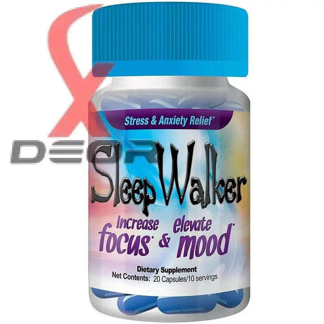 Sleep Walker Focus and Mood Enhancer Capsules – 120 Caps (6 Bottles of 20) - XDeor