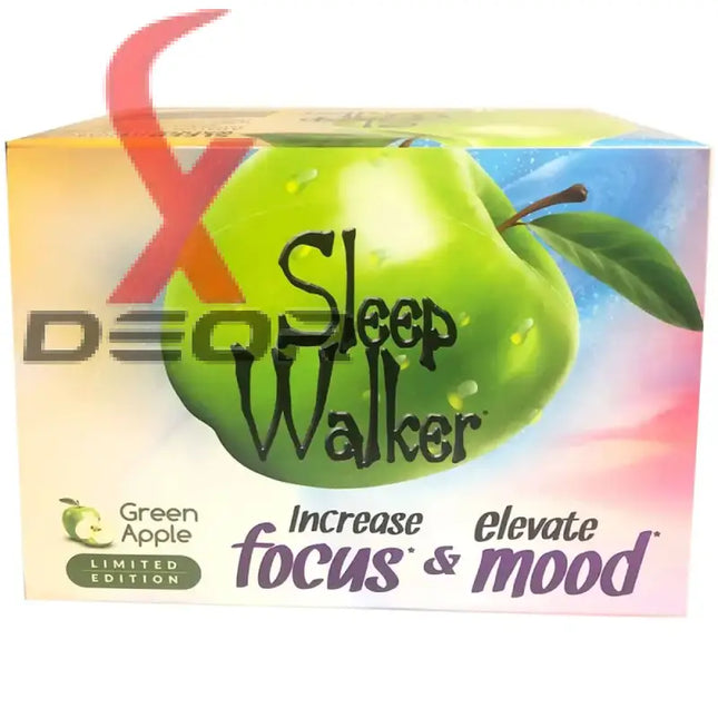 12 Bottles 2oz Sleep Walker Shot Green Apple Focus & Mood Optimizer Full Box - Dietary Supplement