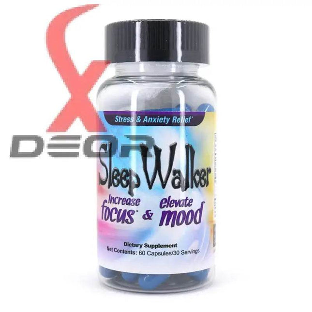 Sleep Walker Mood Enhancer – 60 Capsules | 1 Bottle | Focus, Mood & Energy Support - XDeor