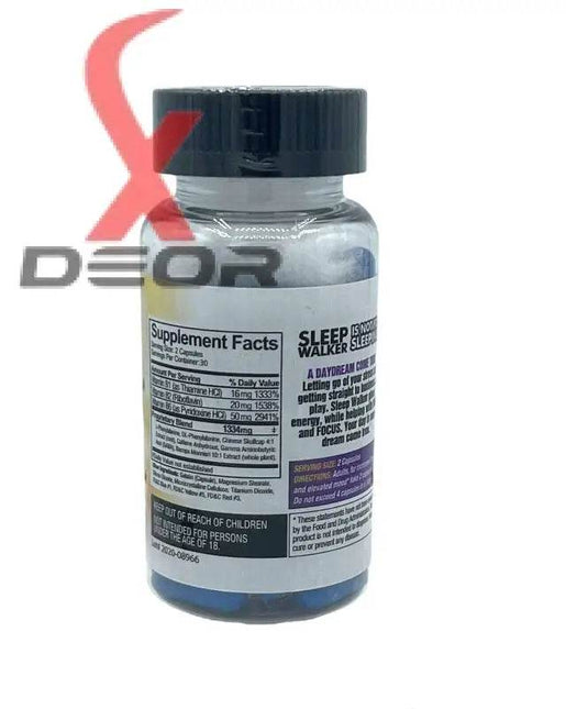 Sleep Walker Mood Enhancer – 60 Capsules | 1 Bottle | Focus, Mood & Energy Support - XDeor