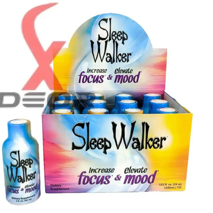 12 Bottles 2oz Sleep Walker Shot Focus & Mood Optimizer Full Box Georgia Wholesale