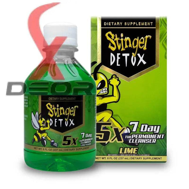 Stinger Detox 5X 7-Day Extra Strength Permanent Cleanse – Lime Flavor – 8 FL OZ - XDeor