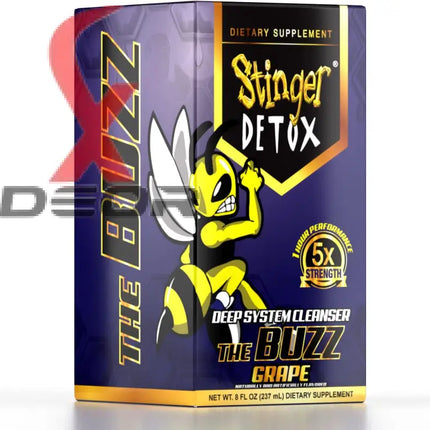 Stinger Detox Buzz 5X Extra Strength Drink – Grape – 8 FL OZ.