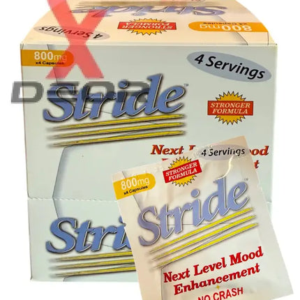 Stride Energy & Focus Capsules – 800mg Formula – 12 Pack (48 Capsules Total) – From Makers of Derall – EXP 02/2027.