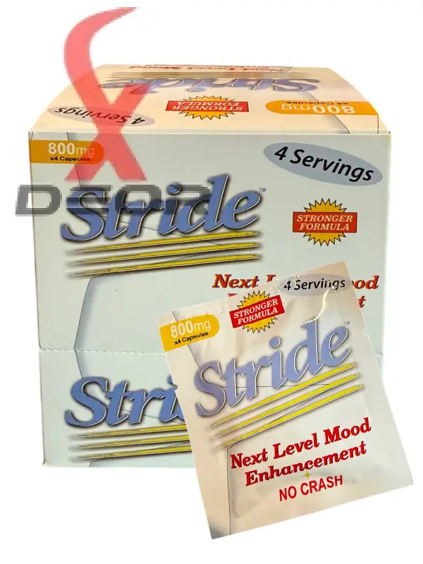 Stride Energy & Focus Capsules – 800mg Formula – 12 Pack (48 Capsules Total) – From Makers of Derall – EXP 02/2027.