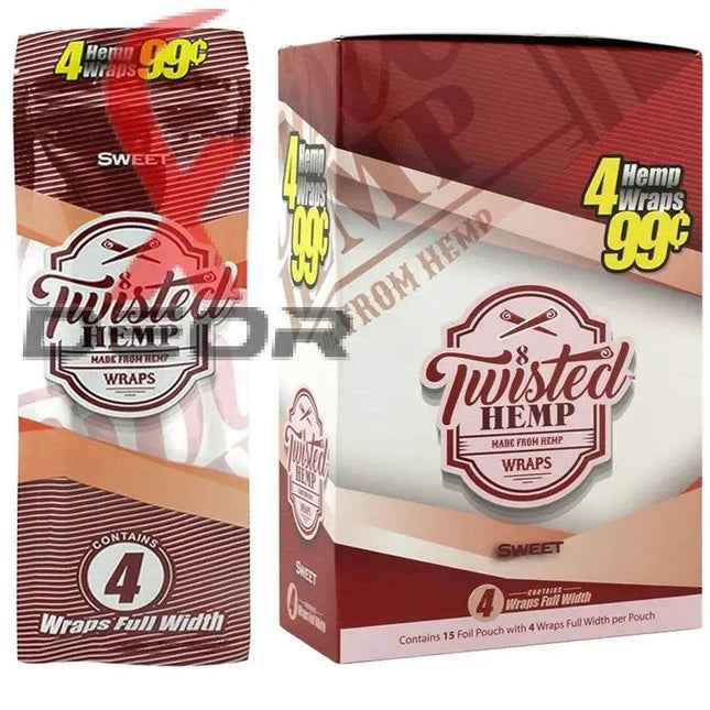 Sweet 60 High Quality Twisted Hemp Rolling Papers 15pack - XDeor