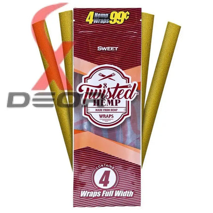 Sweet 60 High Quality Twisted Hemp Rolling Papers 15pack.