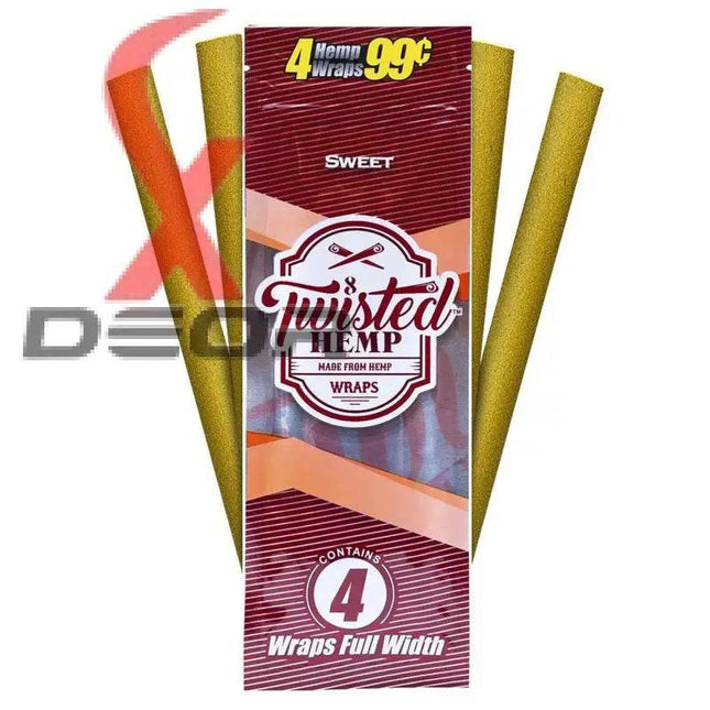 Sweet 60 High Quality Twisted Hemp Rolling Papers 15pack - XDeor