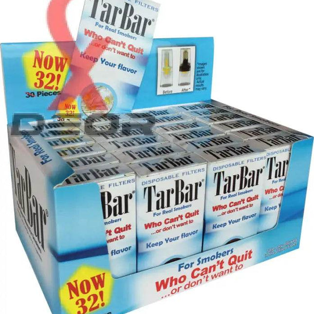 TarBar Cigarette Filters – 10 Boxes (320 Filters Total) | Disposable Tar-Reducing Filter Tips - XDeor