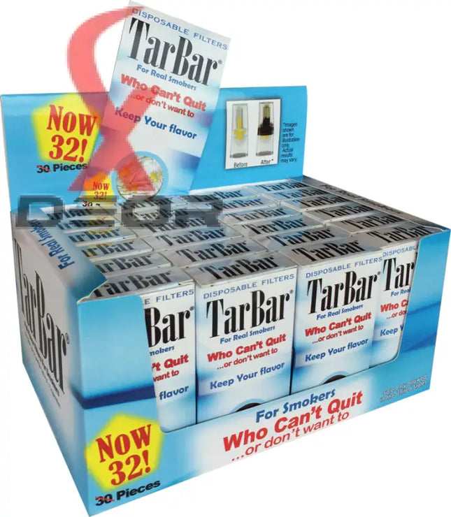 TarBar Cigarette Filters – 10 Boxes (320 Filters Total) | Disposable Tar-Reducing Filter Tips - Filter Tips