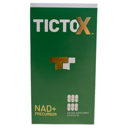 TICTOX NAD+ Precursor Detox Supplement – 6 Capsules | Cellular Energy & Detox Support