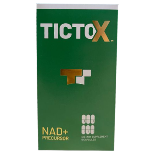 TICTOX NAD+ Precursor Detox Supplement – 6 Capsules | Cellular Energy & Detox Support