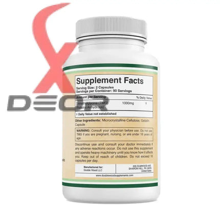 Trimethylglycine (TMG) 1000mg – Supports Cardiovascular & Athletic Performance – 120 Capsules.