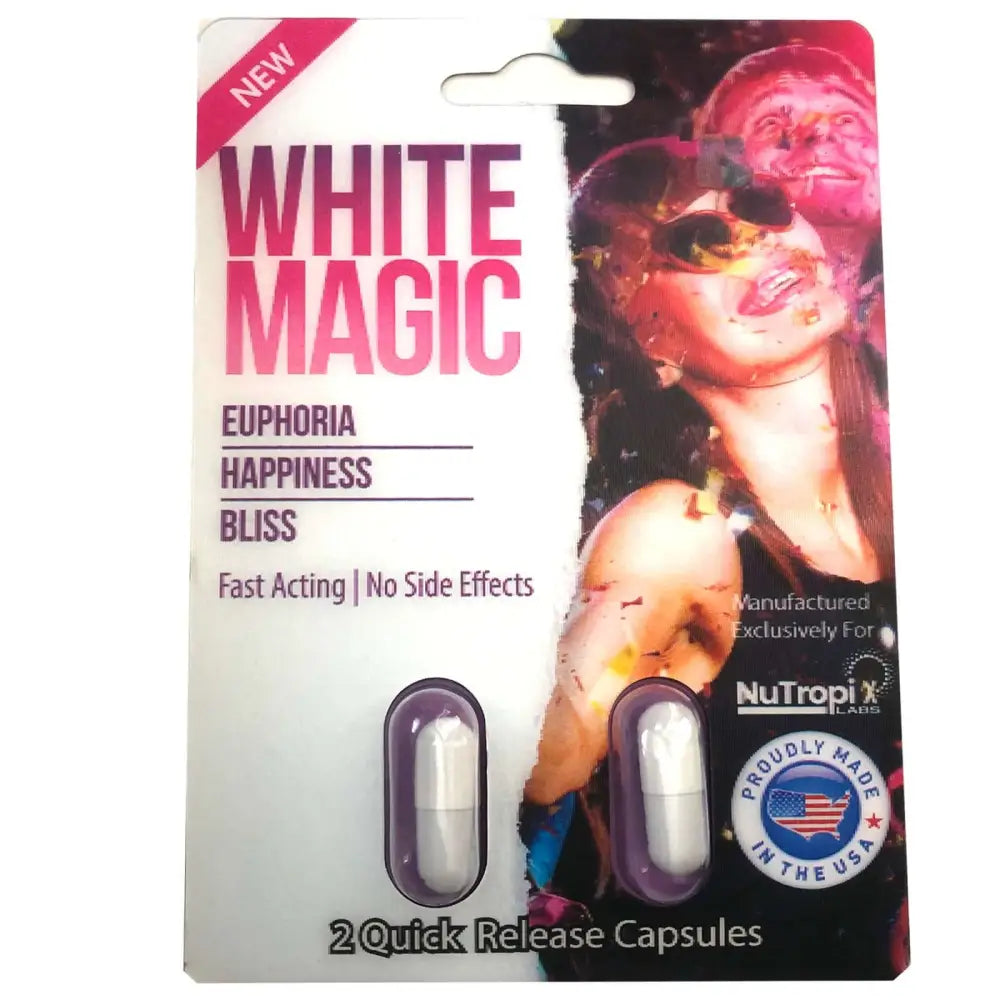 White Magic Relax Chill & Happiness Enhancement Full Box 12 Card 24 Capsule - Dietary Supplement