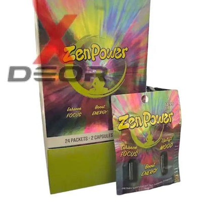 Zen Power 2 Count Capsules Full Box of 24 Pack 2 Count Total 48 Capsules - XDeor