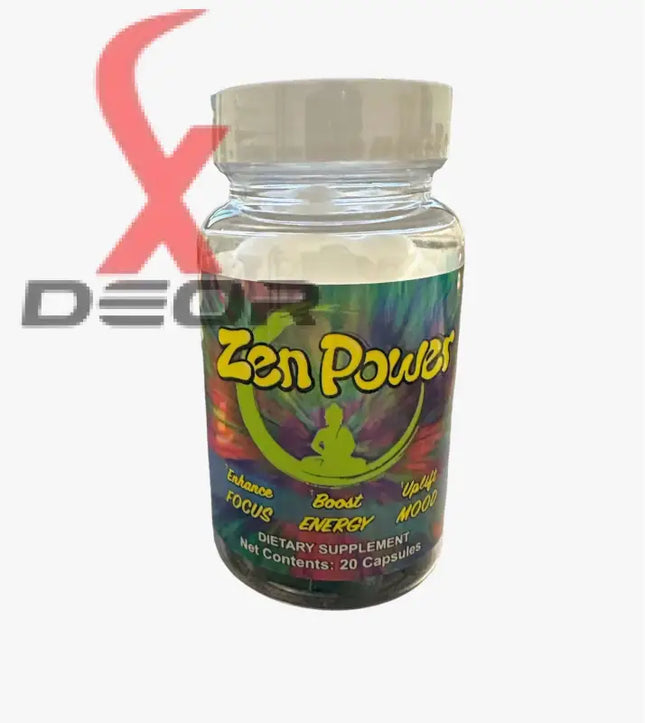 Zen Power 20 Capsules 1 Bottle of 20 Zenpower Mood Enhancer Pill.