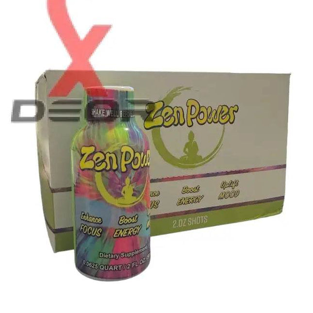 Zen Power 2oz Shot 12 Bottle of 2oz Zenpower Mood Enhancer Shot - XDeor
