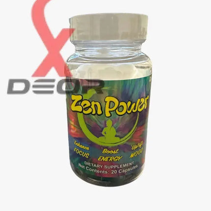 Zen Power Extra Strong 20 Capsules 5 Bottles of 20 Zenpower Mood Enhancer Pill.