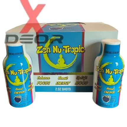 Zen Power Nu-Tropic 2oz Shot Berry Blast 12 Bottle of 2oz.