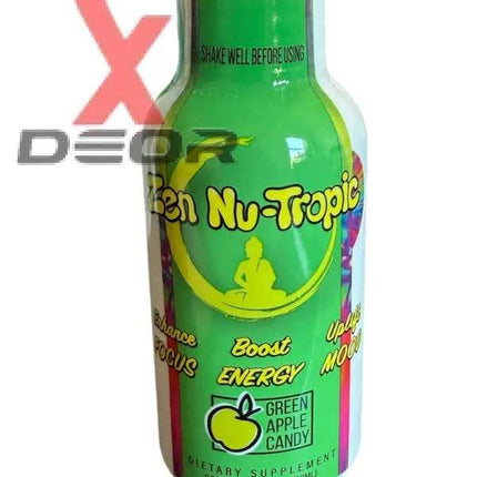 Zen Power Nu-Tropic 2oz Shot Green Apple Candy 12 Bottle of 2oz - XDeor