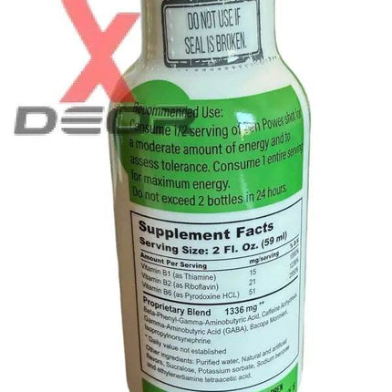 Zen Power Nu-Tropic 2oz Shot Green Apple Candy 12 Bottle of 2oz - XDeor