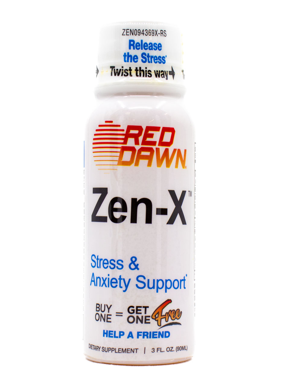 ZenX Stress & Anxiety Shots by Red Dawn 2oz - Full Box