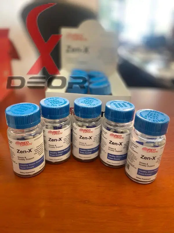 ZENX Stress & Anxiety Support – 30 Count Capsules | 1 Bottle | by Red Dawn.