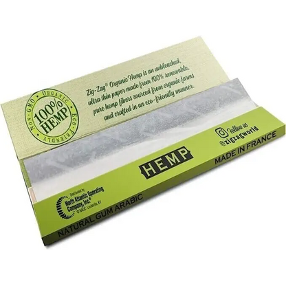 ZIG ZAG KING SIZE SLIM ORGANIC HEMP PAPERS 24 BOOKLETS KING SIZE