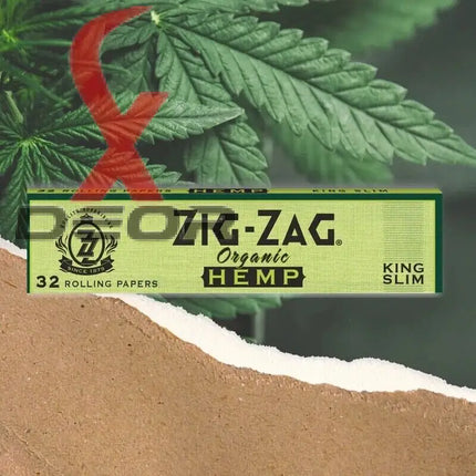 Zig Zag King Size Slim Organic Hemp Rolling Papers – 24 Booklets - Rolling Papers