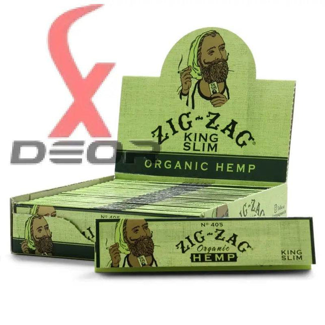 Zig Zag King Size Slim Organic Hemp Rolling Papers – 24 Booklets - XDeor