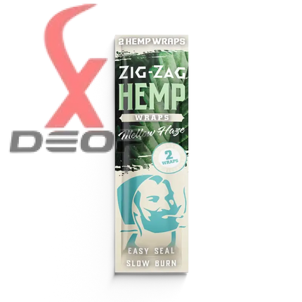 Zig-zag natural hemp wraps – mellow haze flavor | 25 packs 2 per pack | non-gmo tobacco-free - papers
