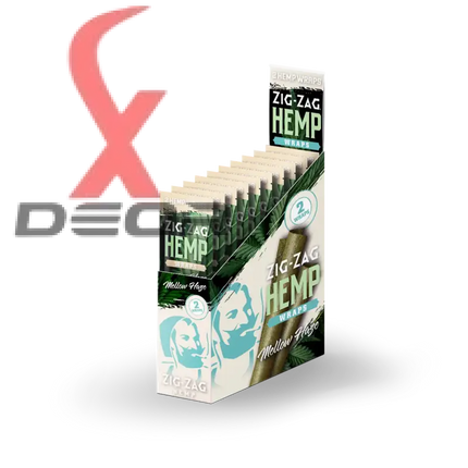 Zig-zag natural hemp wraps – mellow haze flavor | 25 packs 2 per pack | non-gmo tobacco-free - papers